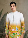 Yellow Color 61099 By Shubhvastra Mirror Work Fancy Mens Kurta Orders In India